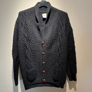 Vintage Kennedy of Ardara Hand Knit 100% Wool Cardigan Sweater, Made in Ireland